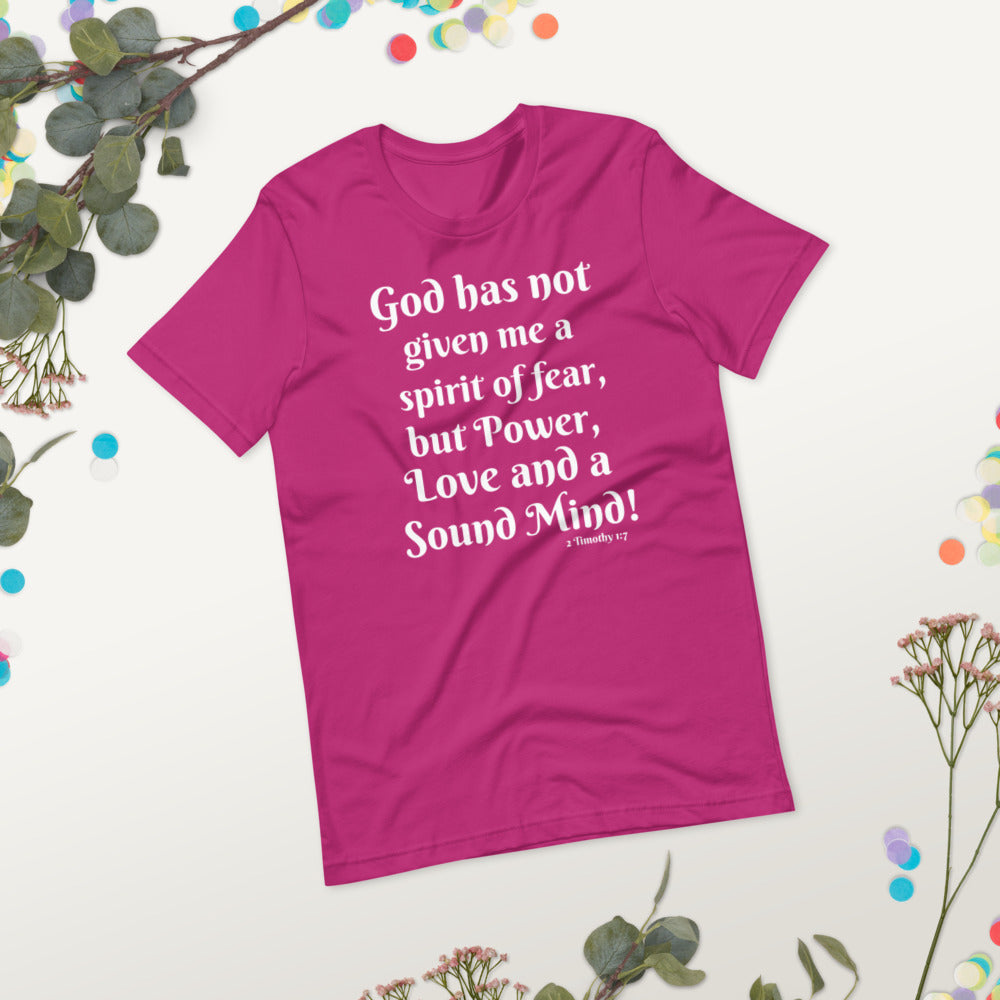 Power Love and a Sound Mind Short-Sleeve Unisex T-Shirt