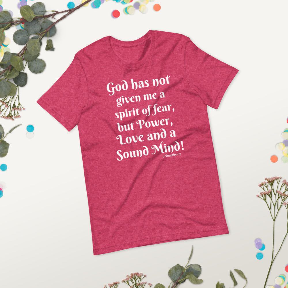 Power Love and a Sound Mind Short-Sleeve Unisex T-Shirt