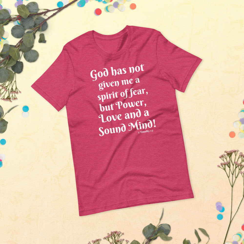 Power Love and a Sound Mind Short-Sleeve Unisex T-Shirt