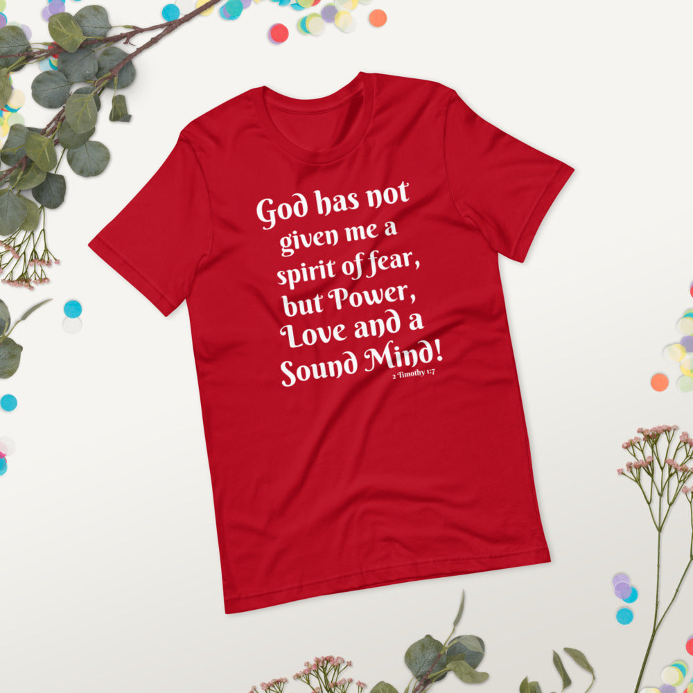 Power Love and a Sound Mind Short-Sleeve Unisex T-Shirt
