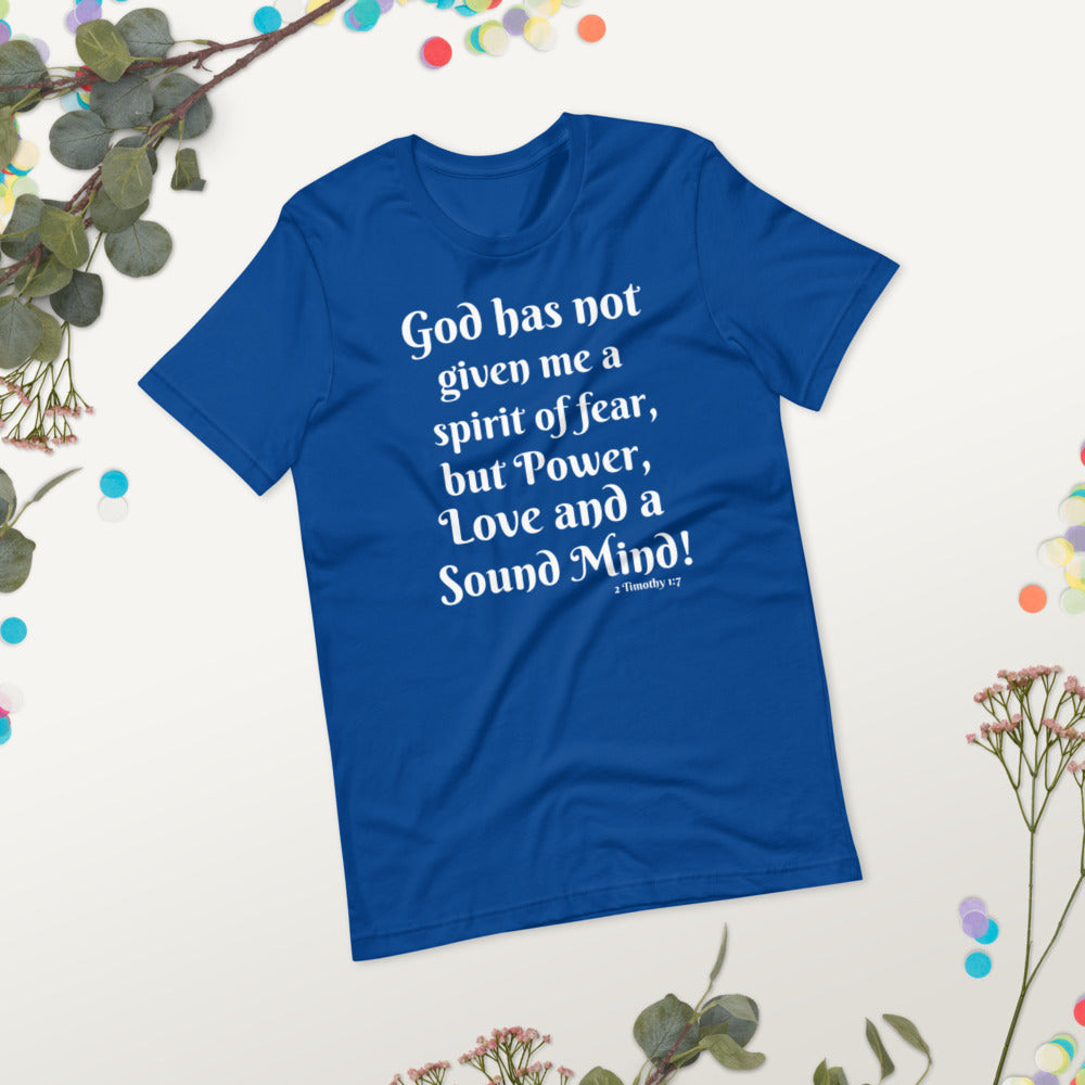 Power Love and a Sound Mind Short-Sleeve Unisex T-Shirt