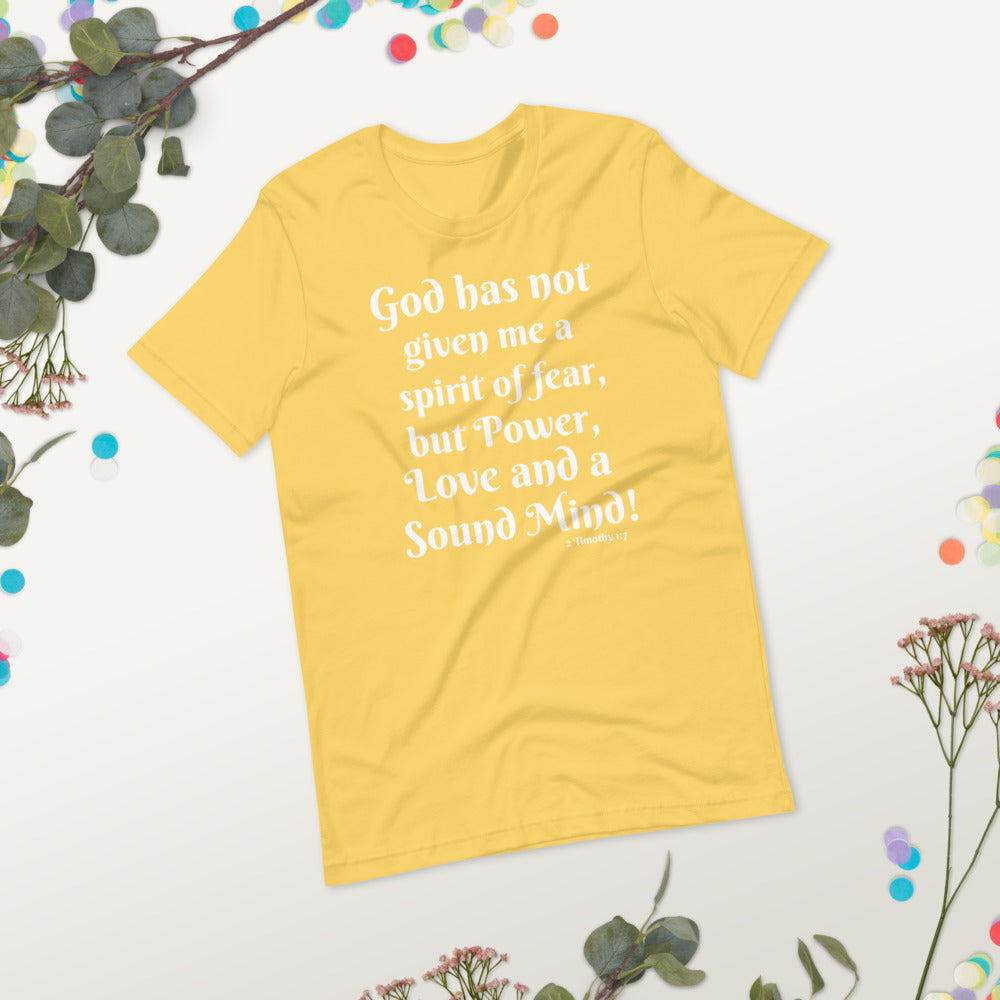 Power Love and a Sound Mind Short-Sleeve Unisex T-Shirt