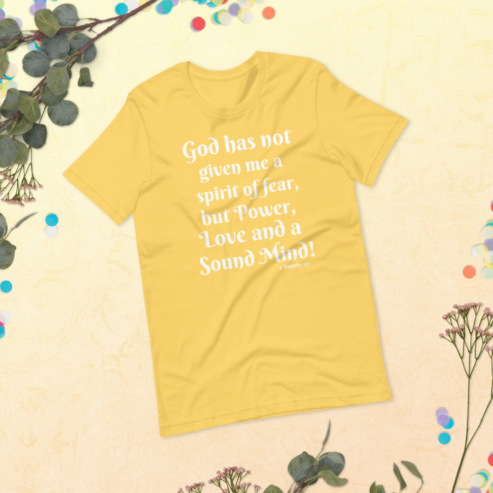 Power Love and a Sound Mind Short-Sleeve Unisex T-Shirt